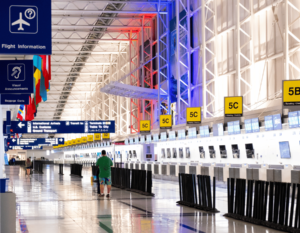 стойки регистрации на рейс
